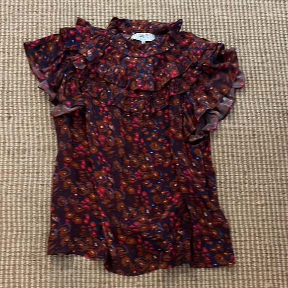 Sea Flutter sleeve Top - Picture 2 of 4